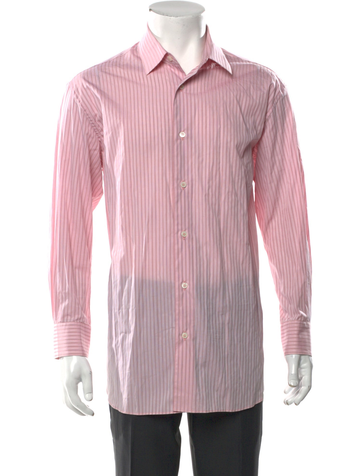 Salvatore Ferragamo Striped Long Sleeve Shirt